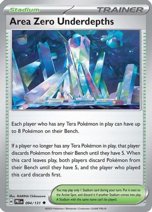 Area Zero Underdepths 94 - SV Prismatic Evolutions Reverse Holofoil