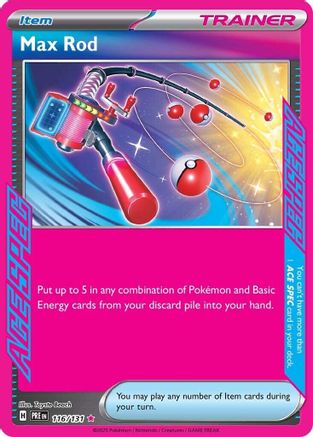 Max Rod 116 - SV Prismatic Evolutions Holofoil
