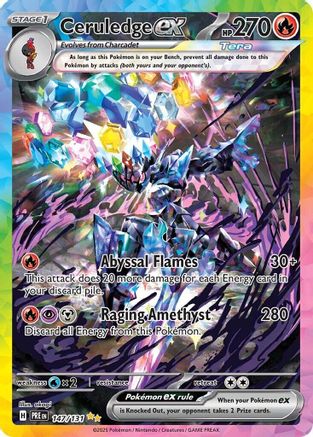 Ceruledge ex 147 - SV Prismatic Evolutions Holofoil