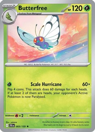 Butterfree 3 - SV09 Journey Together Reverse Holofoil