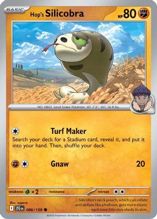 Hop's Silicobra 86 - SV09 Journey Together Reverse Holofoil