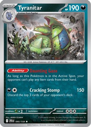Tyranitar 95 - SV09 Journey Together Holofoil