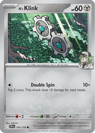 N's Klink 103 - SV09 Journey Together Reverse Holofoil
