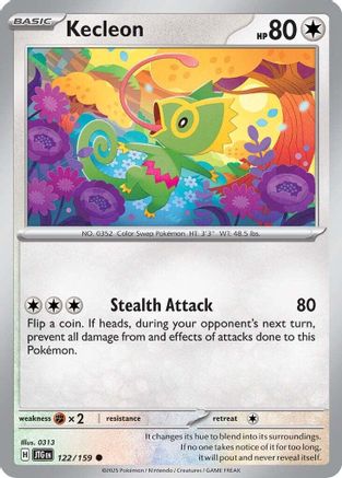 Kecleon 122 - SV09 Journey Together Reverse Holofoil