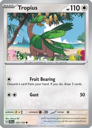 Tropius 123 - SV09 Journey Together Reverse Holofoil