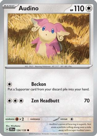 Audino 124 - SV09 Journey Together Reverse Holofoil