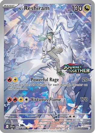 N's Reshiram - 167/159 (Journey Together Stamped) 167 - SV09 Journey Together Holofoil