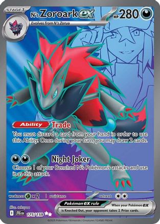 N's Zoroark ex - 175/159 175 - SV09 Journey Together Holofoil