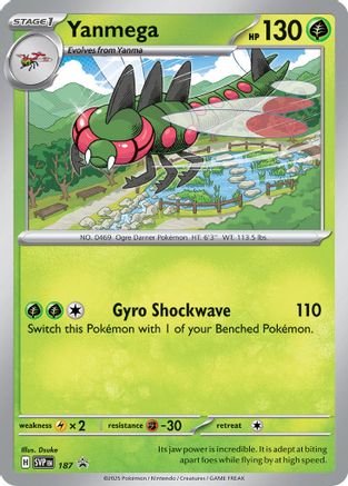 Yanmega - 187 187 - SV Scarlet & Violet Promo Cards Holofoil