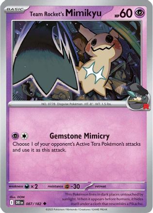 Team Rocket's Mimikyu 87 - SV10 Destined Rivals