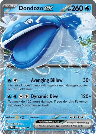 Dondozo ex - 066/182 66 - SV10 Destined Rivals Holofoil