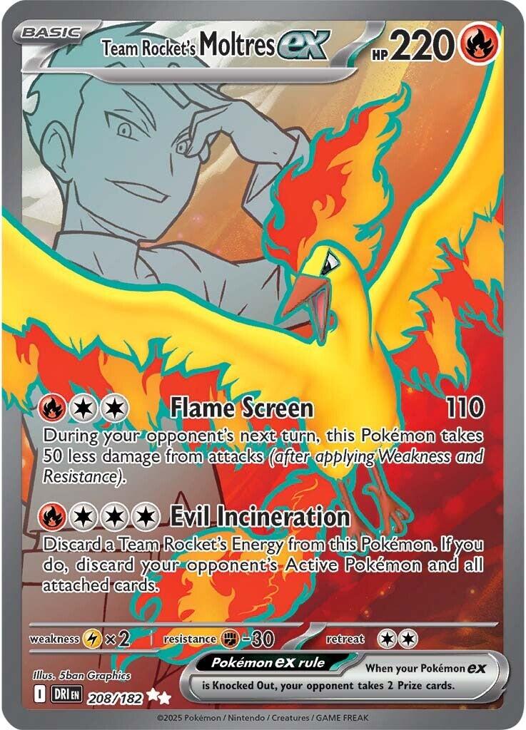 Team Rocket's Moltres ex - 208/182 [DRI]