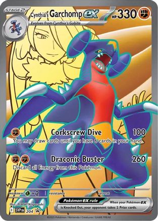 Cynthia's Garchomp ex 204 - SV Scarlet & Violet Promo Cards Holofoil
