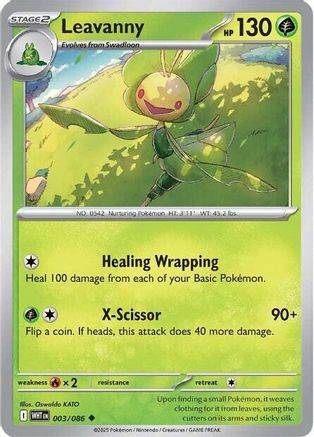 Leavanny - 003/086 3 - SV White Flare Reverse Holofoil