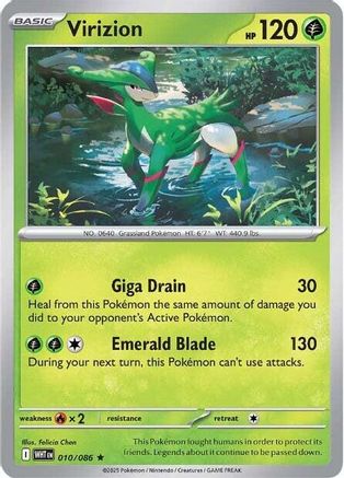 Virizion - 010/086 10 - SV White Flare Holofoil