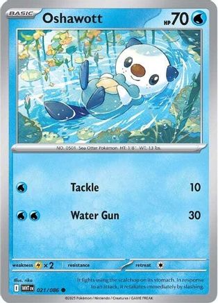 Oshawott - 018/086 18 - SV White Flare Reverse Holofoil