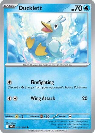 Ducklett - 022/086 22 - SV White Flare Reverse Holofoil