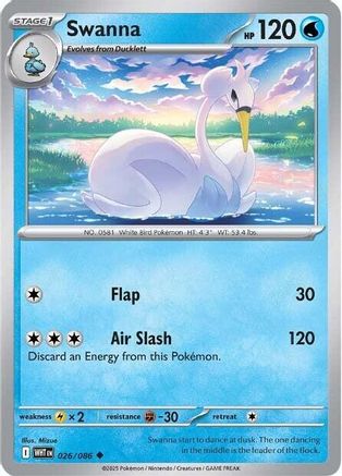 Swanna - 023/086 23 - SV White Flare Reverse Holofoil