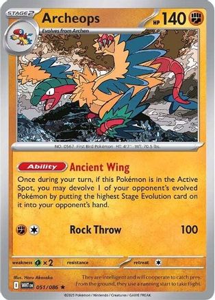 Archeops - 048/086 48 - SV White Flare Holofoil