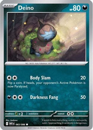 Deino - 060/086 60 - SV White Flare Reverse Holofoil
