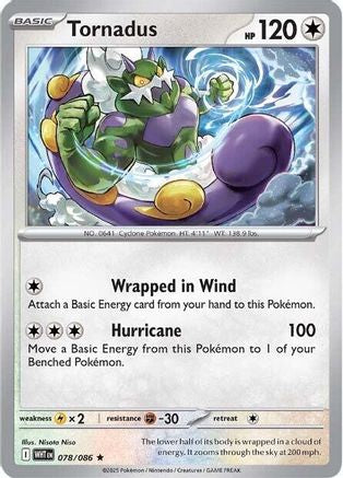 Tornadus - 078/086 78 - SV White Flare Reverse Holofoil