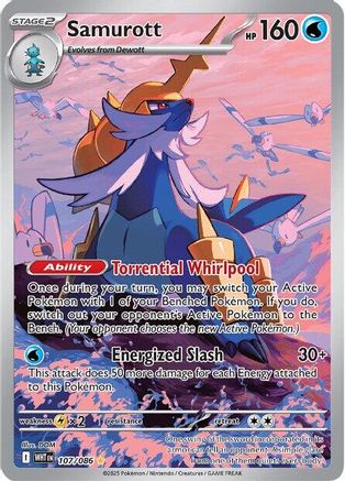 Samurott - 104/086 104 - SV White Flare Holofoil