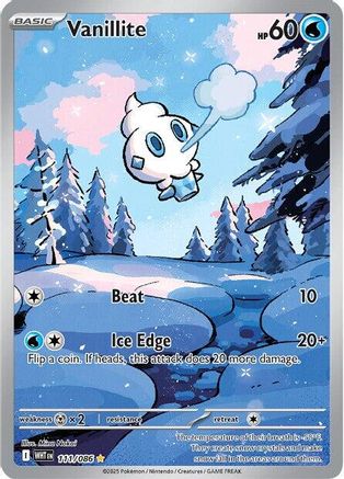 Vanillite - 108/086 108 - SV White Flare Holofoil