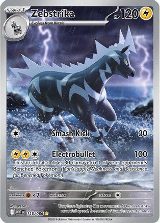 Zebstrika - 112/086 112 - SV White Flare Holofoil