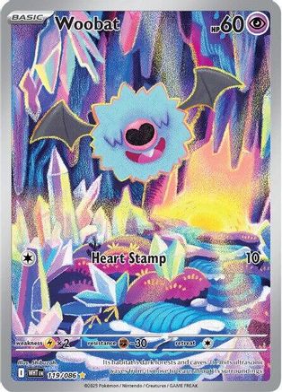 Woobat - 116/086 116 - SV White Flare Holofoil