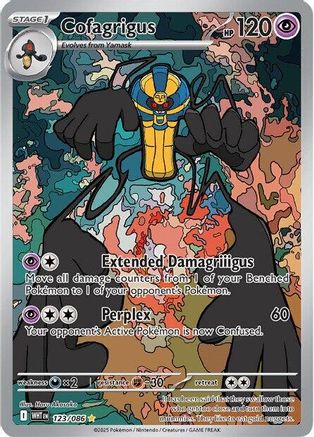 Cofagrigus - 120/086 120 - SV White Flare Holofoil