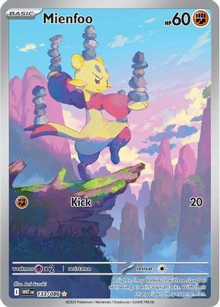 Mienfoo - 131/086 131 - SV White Flare Holofoil