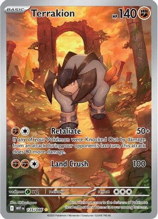 Terrakion - 133/086 133 - SV White Flare Holofoil