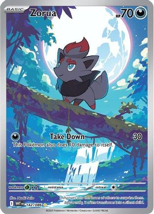 Zorua - 140/086 140 - SV White Flare Holofoil