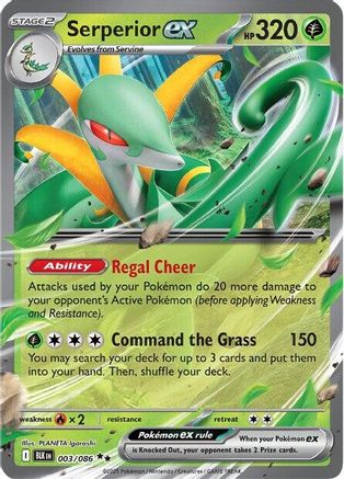 Serperior ex - 003/086 3 - SV Black Bolt Holofoil