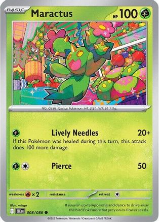 Maractus - 008/086 8 - SV Black Bolt Reverse Holofoil