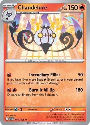Chandelure - 017/086 17 - SV Black Bolt Holofoil