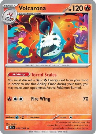 Volcarona - 019/086 19 - SV Black Bolt Reverse Holofoil