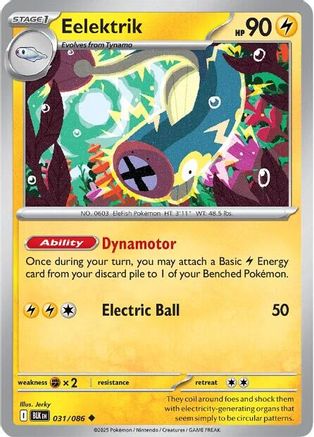 Eelektrik - 034/086 34 - SV Black Bolt Reverse Holofoil