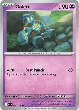 Golett - 045/086 45 - SV Black Bolt Reverse Holofoil