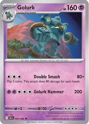 Golurk - 046/086 46 - SV Black Bolt