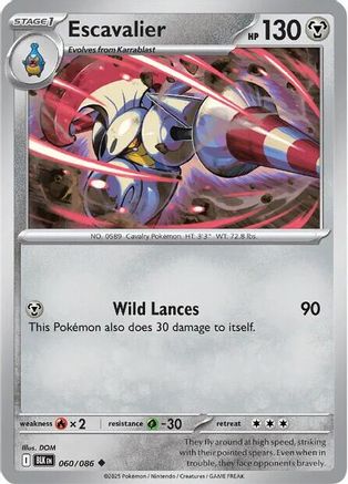 Escavalier - 065/086 65 - SV Black Bolt Reverse Holofoil