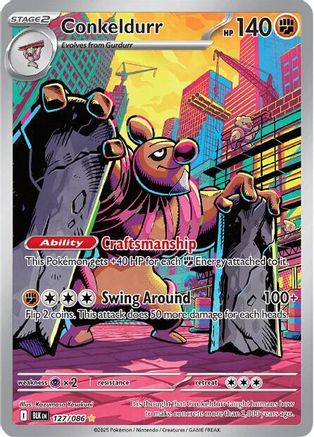 Conkeldurr - 133/086 133 - SV Black Bolt Holofoil