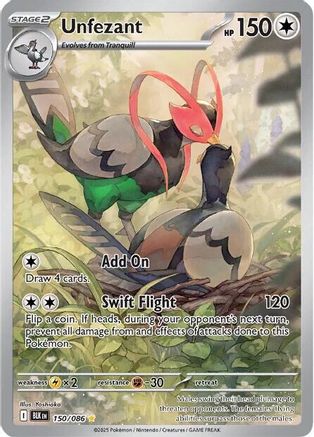 Unfezant - 155/086 155 - SV Black Bolt Holofoil