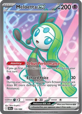 Meloetta ex - 162/086 162 - SV Black Bolt Holofoil