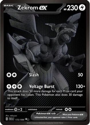 Zekrom ex - 174/086 174 - SV Black Bolt Holofoil