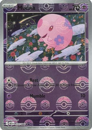 Munna - 038/086 (Poke Ball Pattern) 38 - SV Black Bolt Holofoil