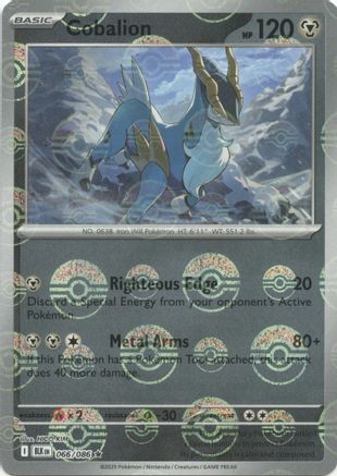 Cobalion - 068/086 (Poke Ball Pattern) 68 - SV Black Bolt Holofoil