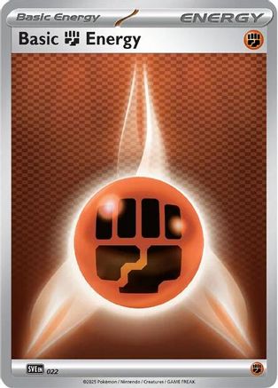 Basic Fighting Energy - 022 22 - SVE Scarlet & Violet Energies