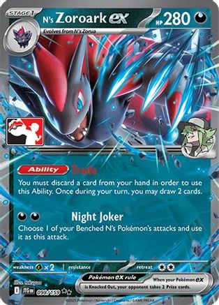 N's Zoroark ex - 098/159 98 - Prize Pack Series Cards Holofoil