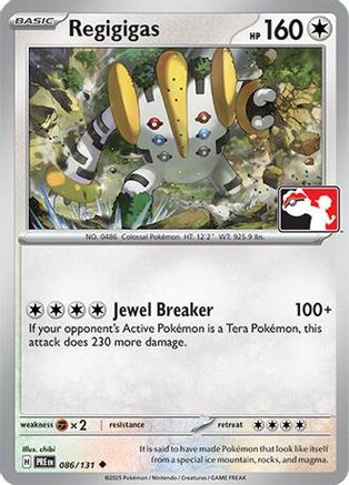 Regigigas - 086/131 86 - Prize Pack Series Cards